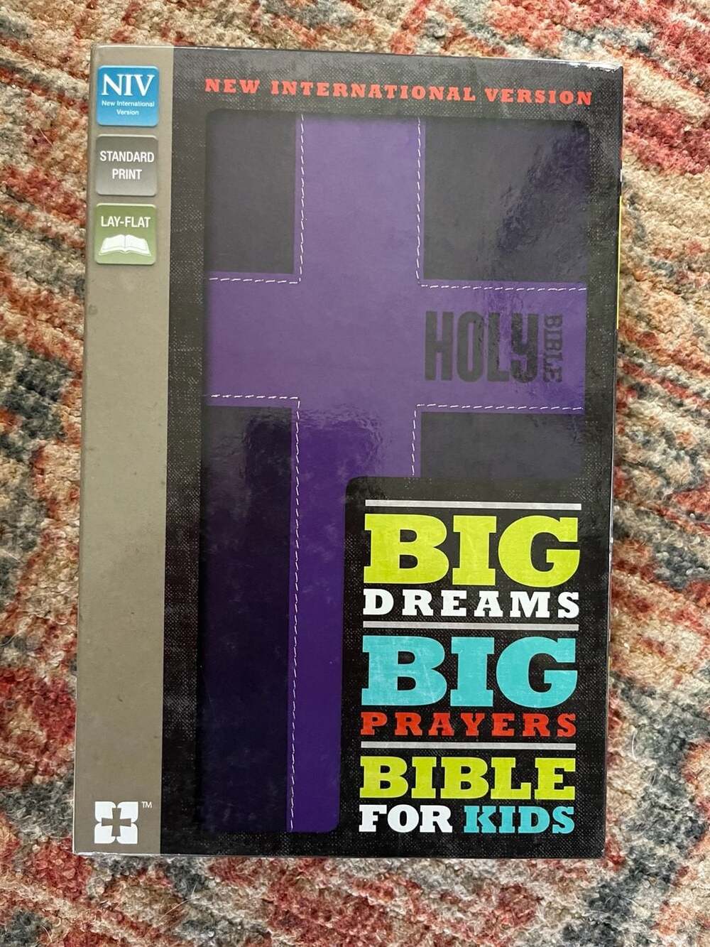 NIV Zondervan Holy Bible Leathersoft Purple Violet ~ Kids Bible * Never Used